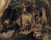 莫里茨 冯 施温德 : A Player With A Hermit